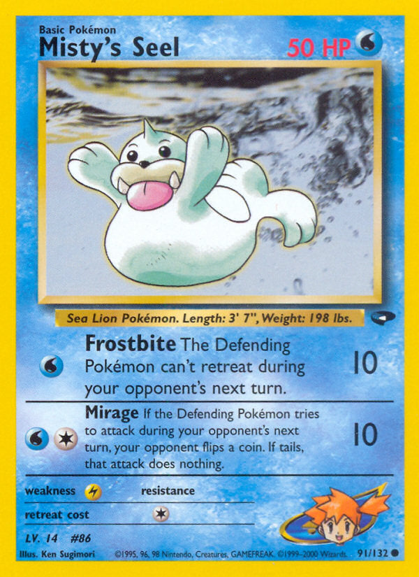 Gym Challenge Misty's Seel #91/132 unlimited